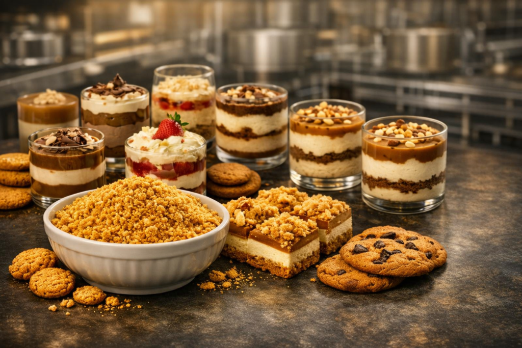 BISCUIT CRUMBS FOR DESSERT MANUFACTURERS