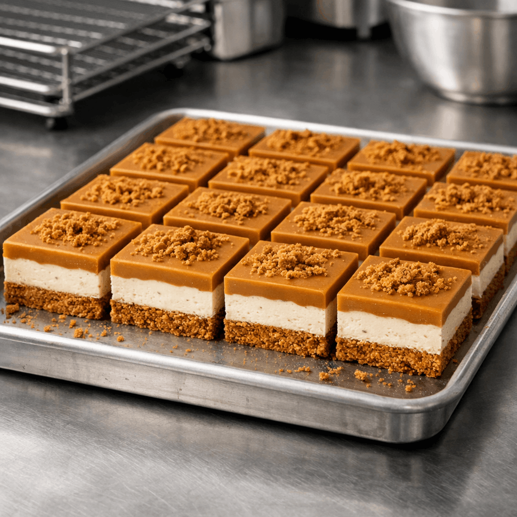 speculoos biscuit crumb manufacturer for traybake production
