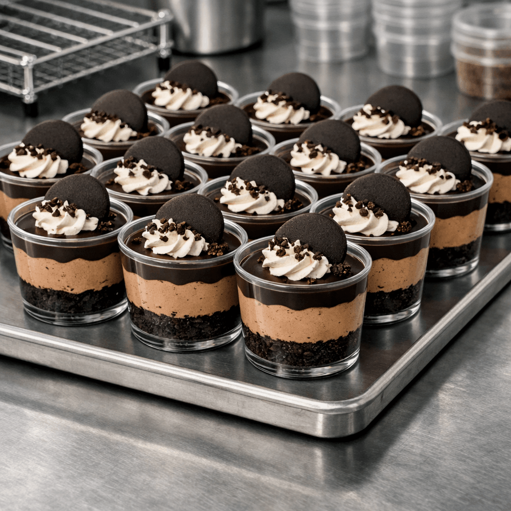 oreo alternative dark chocolate biscuit crumbs for dessert production